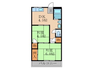 サンライズ摂津の物件間取画像